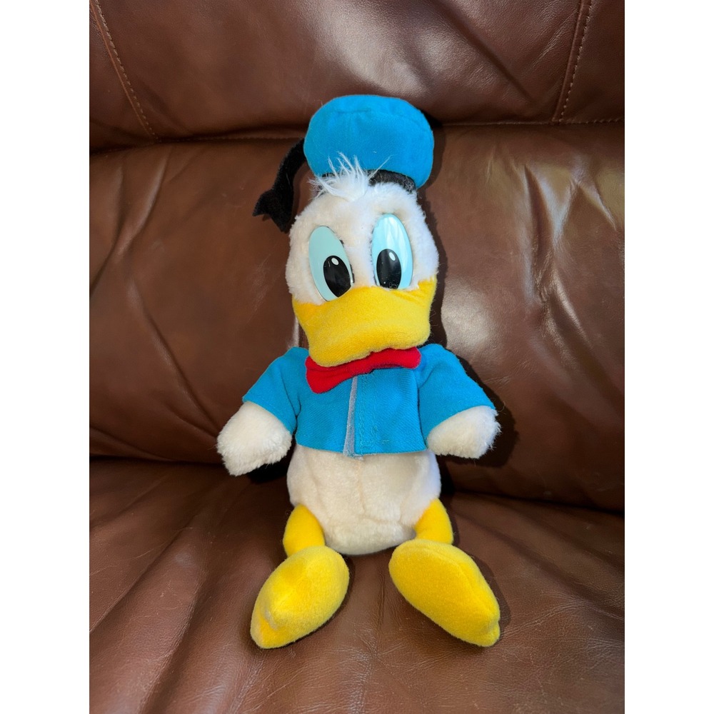 Vintage Disney Donald Duck Plush Toy Disneyland Walt Disney World Sailor 9 inch